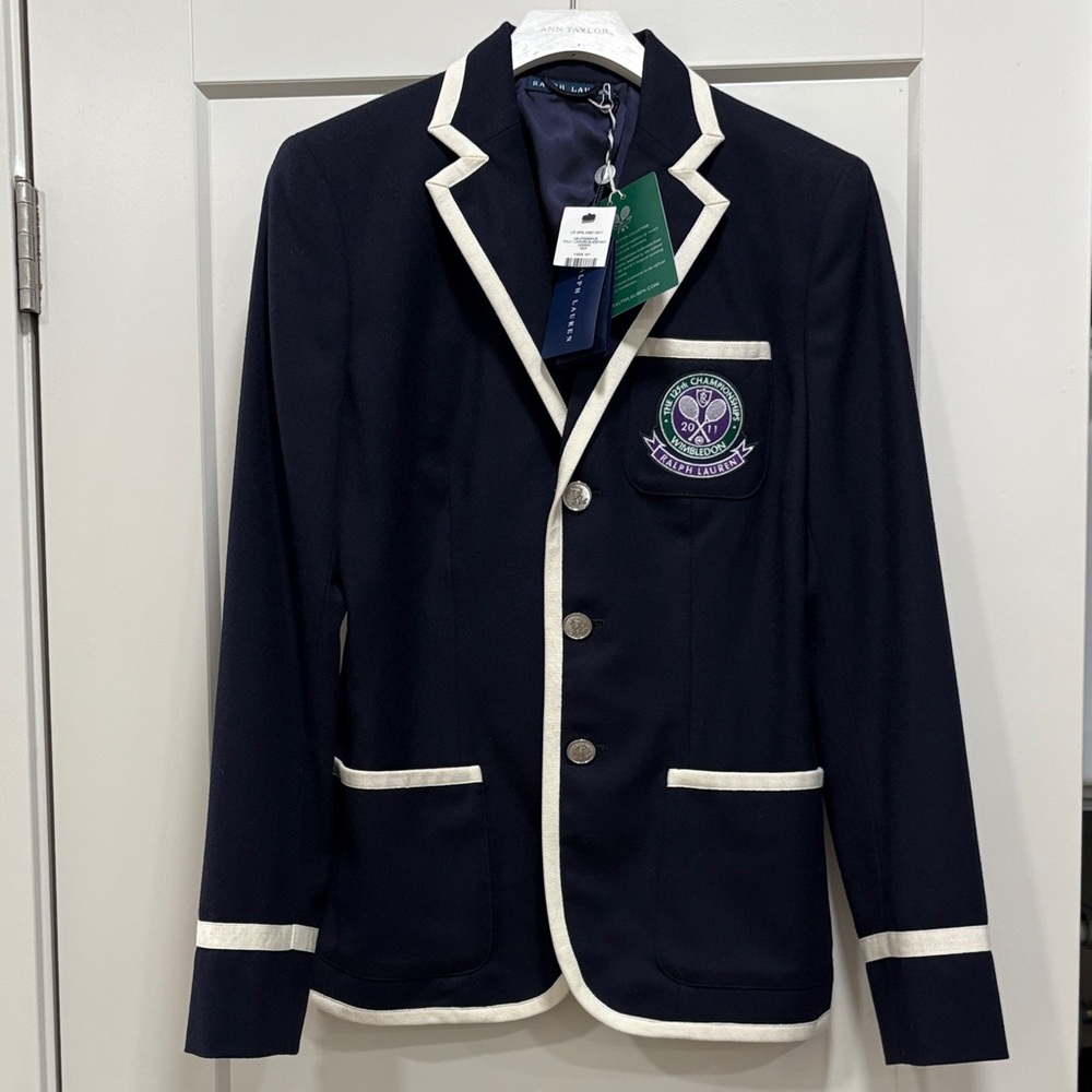 Ralph Lauren 100% Wool Wimbledon Blazer—STUNNING!! New With Tags—Size 4